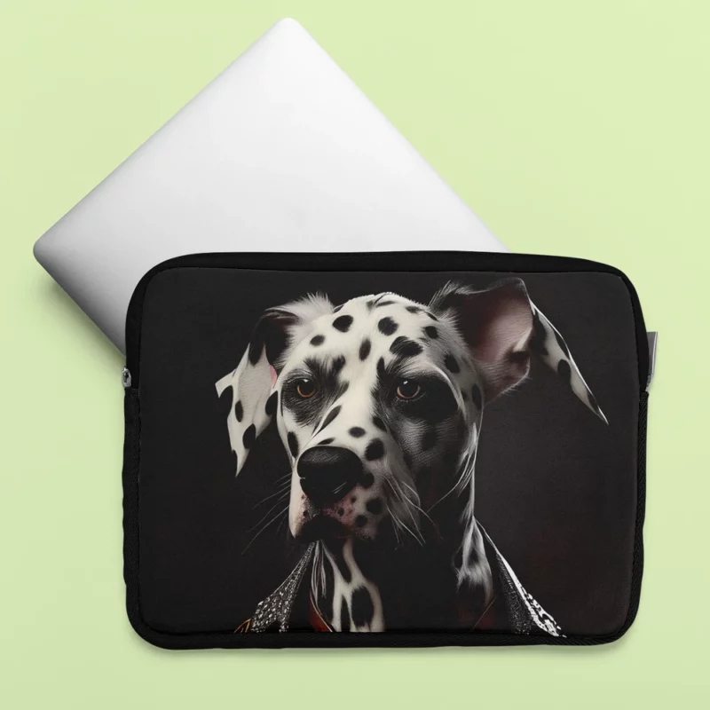 Punk Rock Dalmatian Puppy Laptop Sleeve