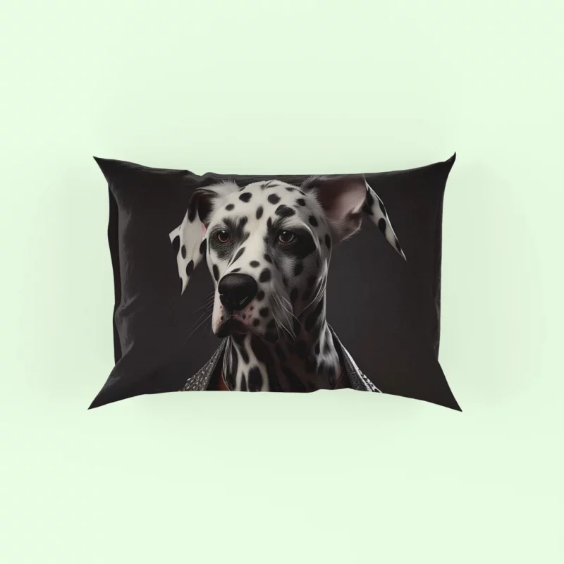 Punk Rock Dalmatian Puppy Pillow Case