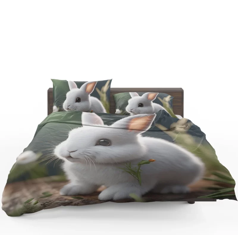 Rabbit With Carrot Animation Bedding Set 1