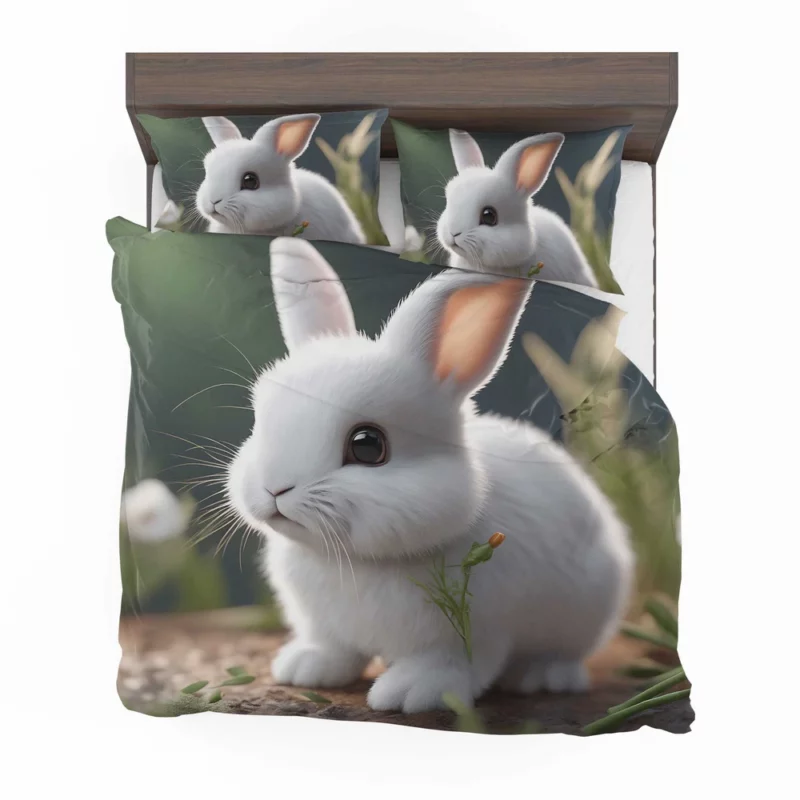 Rabbit With Carrot Animation Bedding Set 2