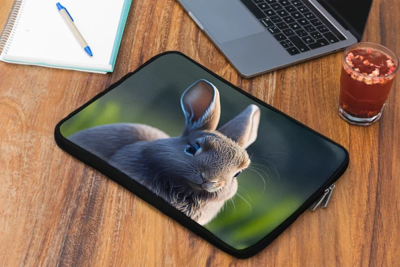 Rabbit With Stone Texture Laptop Sleeve 2
