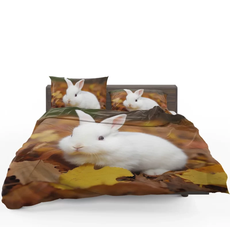 Rabbit in Autumn Leaves Bedding Set 1