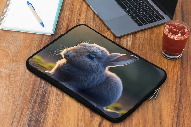 Rabbit in Grassland Laptop Sleeve 2