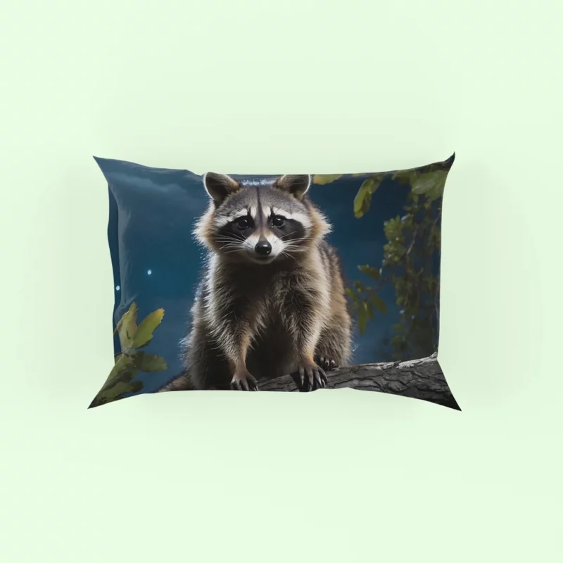 Raccoon Vibrant Patterned Encounter Pillow Case