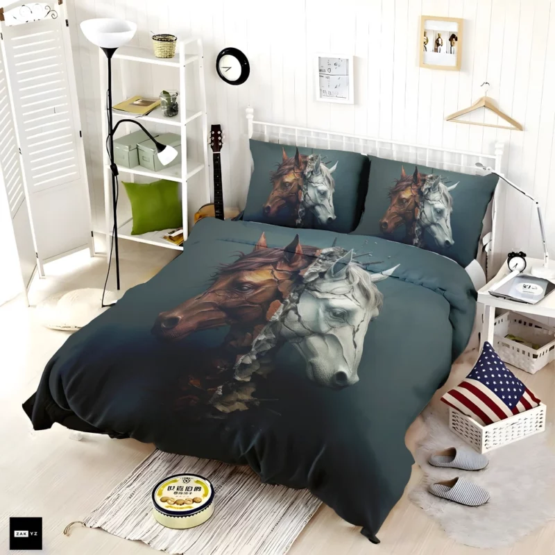 Race Horse Theme Bedding Set