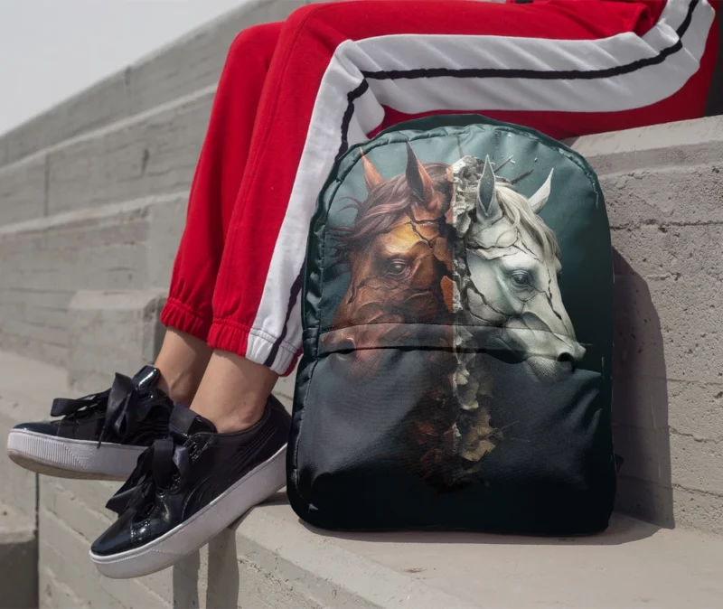 Race Horse Theme Minimalist Backpack 1