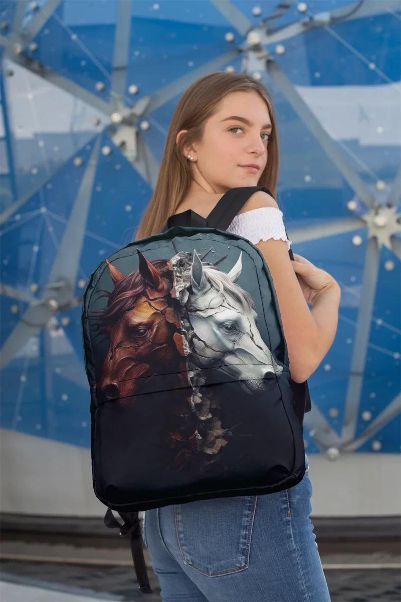 Race Horse Theme Minimalist Backpack 2