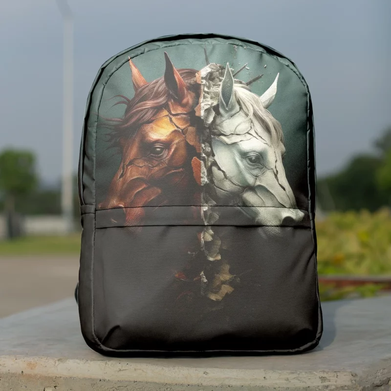 Race Horse Theme Minimalist Backpack