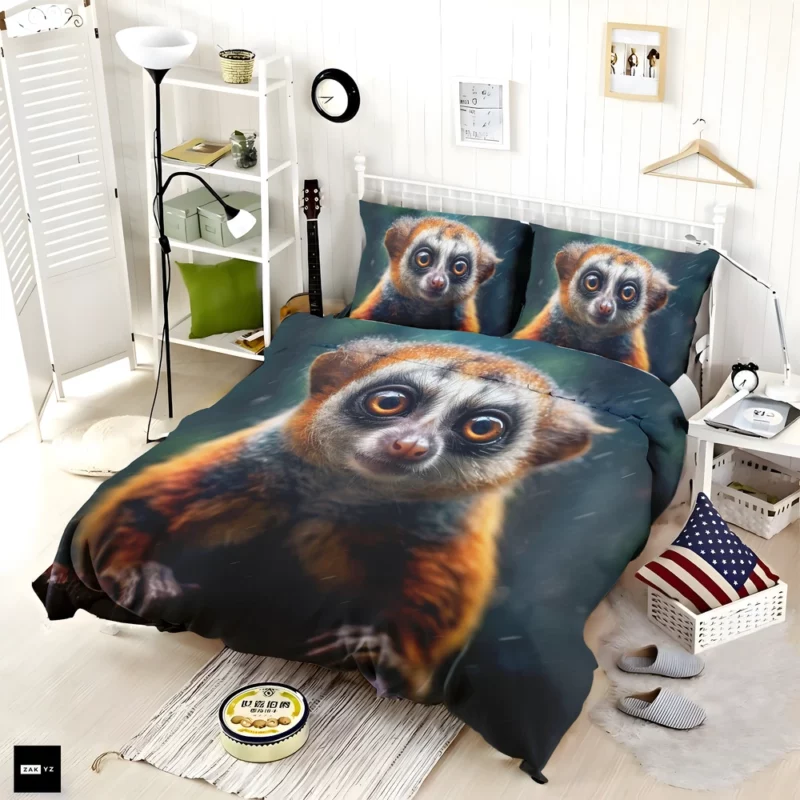 Rainy Day Ring-Tailed Lemur Bedding Set