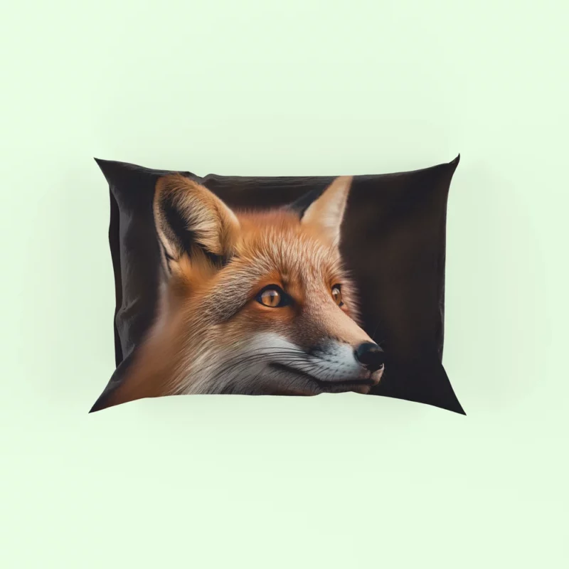 Red Fox Close-Up Pillow Case