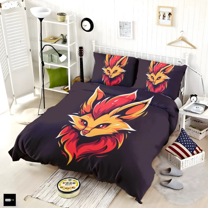 Red Fox Head Close-Up Bedding Set