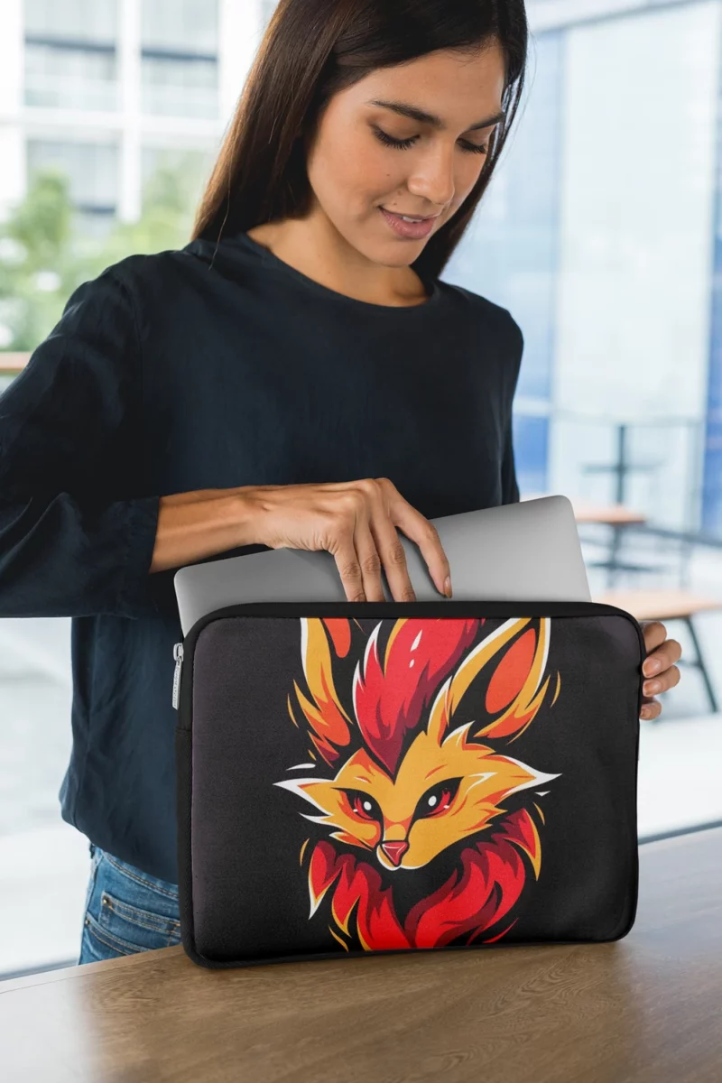 Red Fox Head Close Up Laptop Sleeve 1