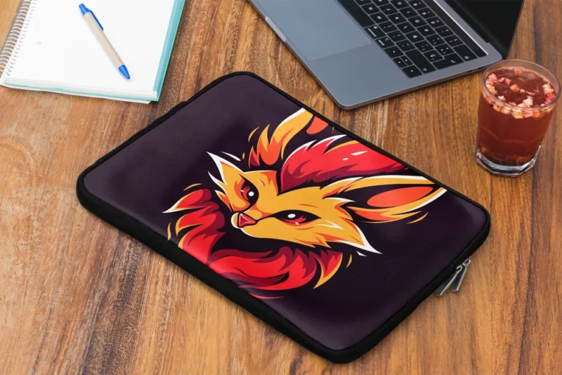 Red Fox Head Close Up Laptop Sleeve 2