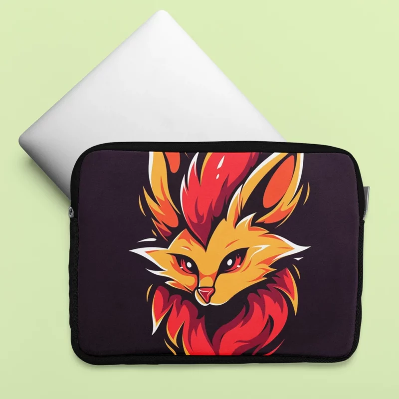 Red Fox Head Close-Up Laptop Sleeve