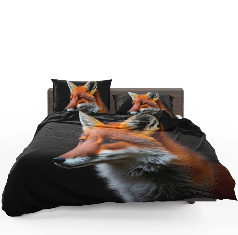 Red Fox in Darkness Bedding Set 1