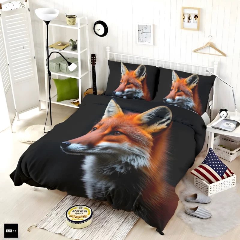 Red Fox in Darkness Bedding Set