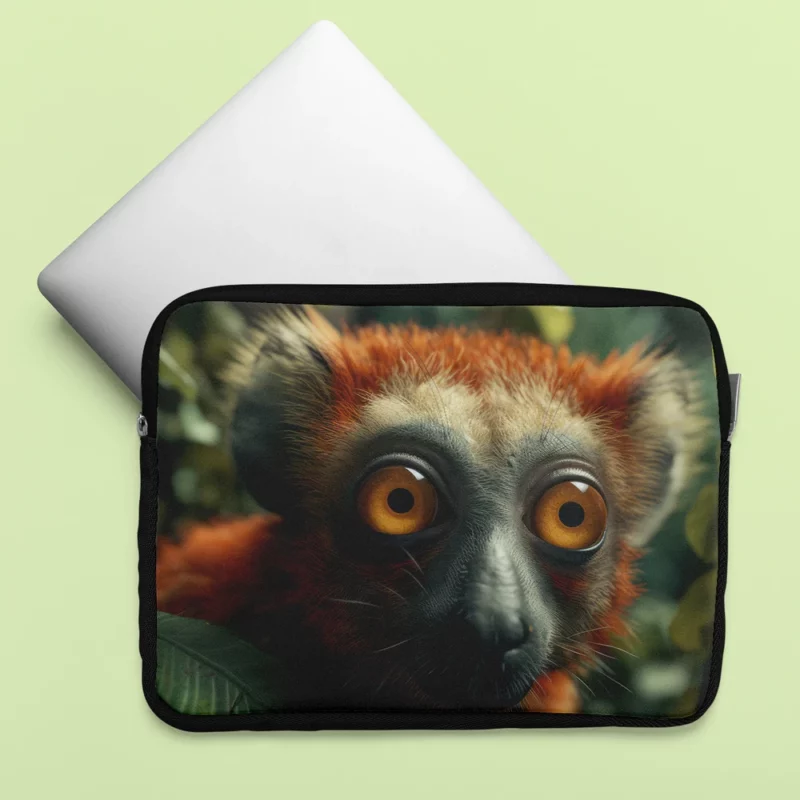 Red-Fronted Lemur Botanical Fusion Laptop Sleeve