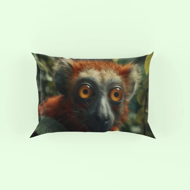 Red-Fronted Lemur Botanical Fusion Pillow Case