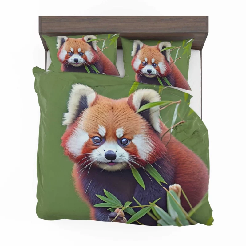 Red Panda Amongst Lush Bamboo Bedding Set 2