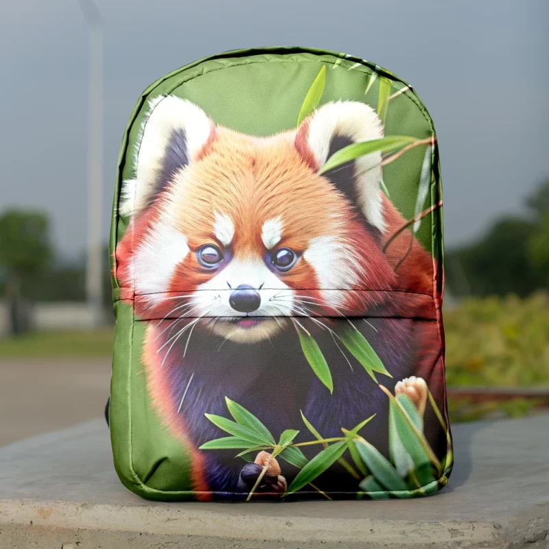 Red Panda Amongst Lush Bamboo Minimalist Backpack