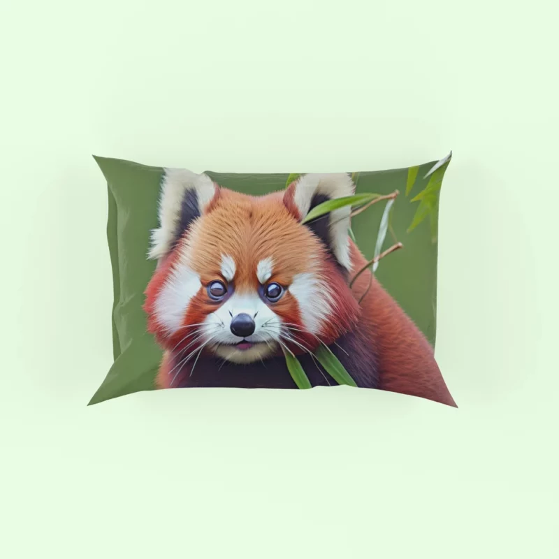 Red Panda Amongst Lush Bamboo Pillow Case