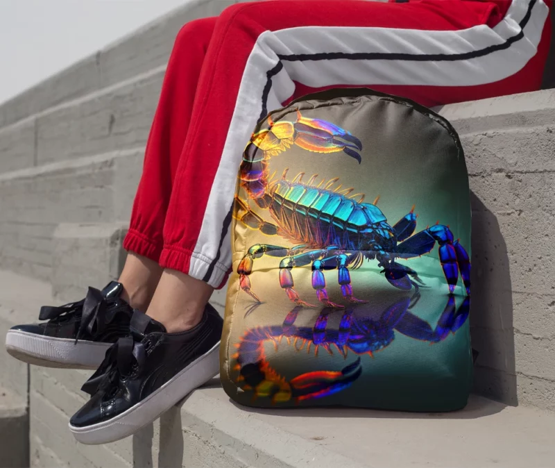 Reflective Scorpion Artwork Minimalist Backpack 1