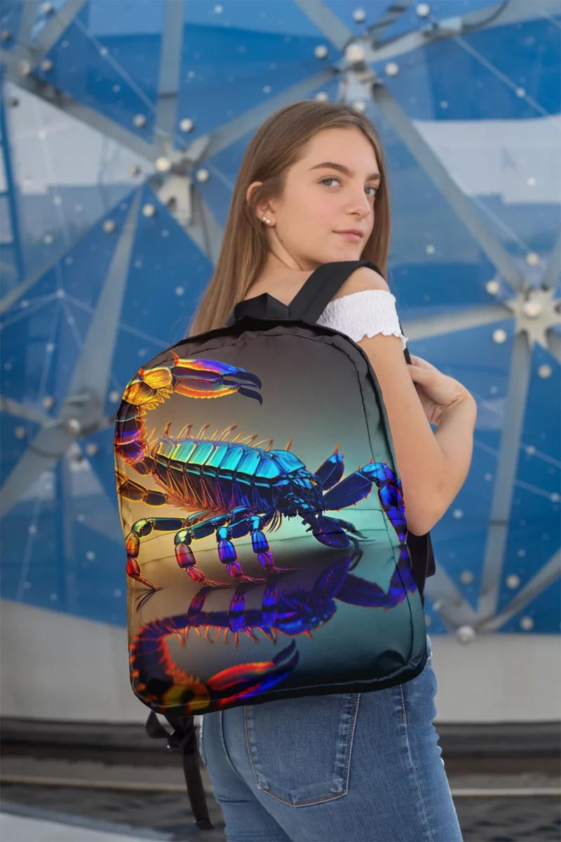 Reflective Scorpion Artwork Minimalist Backpack 2