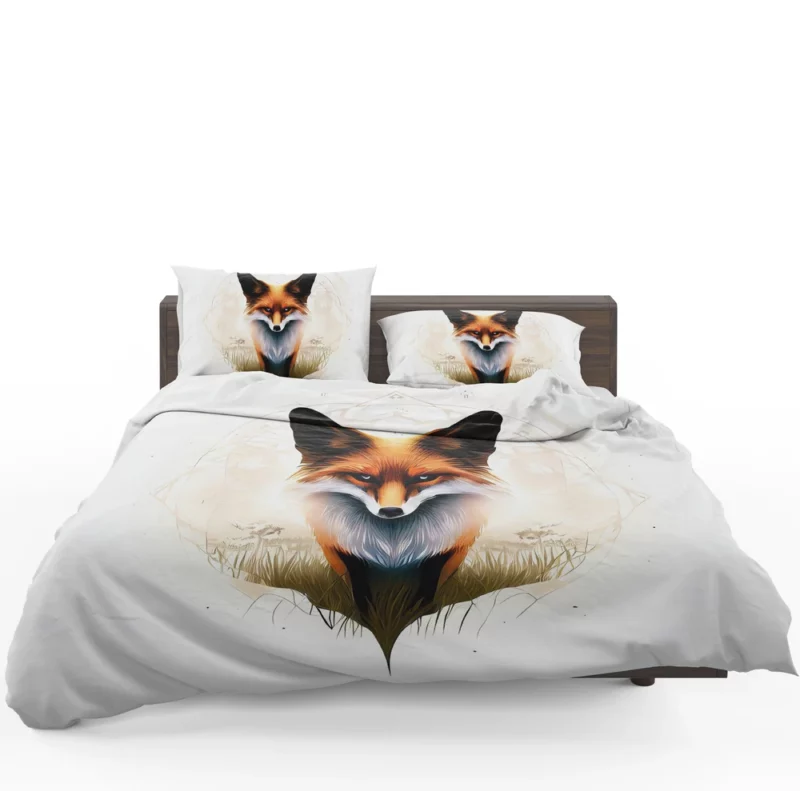 Regal Fox Vector Art Bedding Set 1