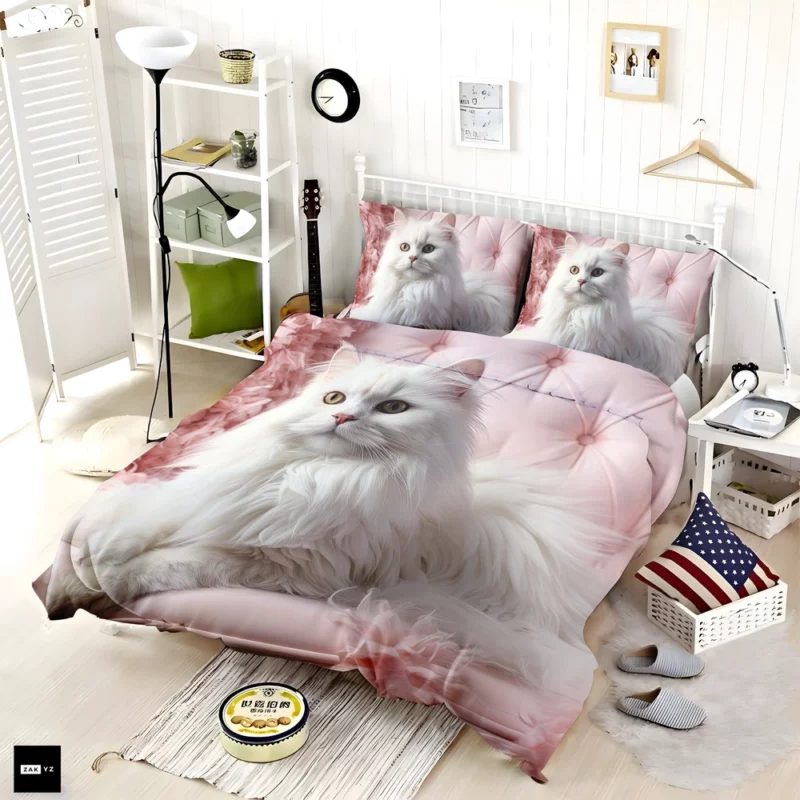 Regal Persian Cat Portrait Bedding Set