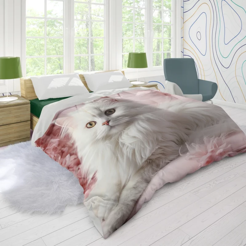 Regal Persian Cat Portrait Duvet Cover