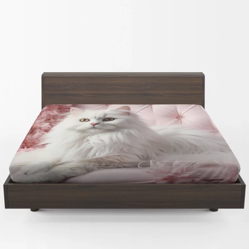 Regal Persian Cat Portrait Fitted Sheet 1