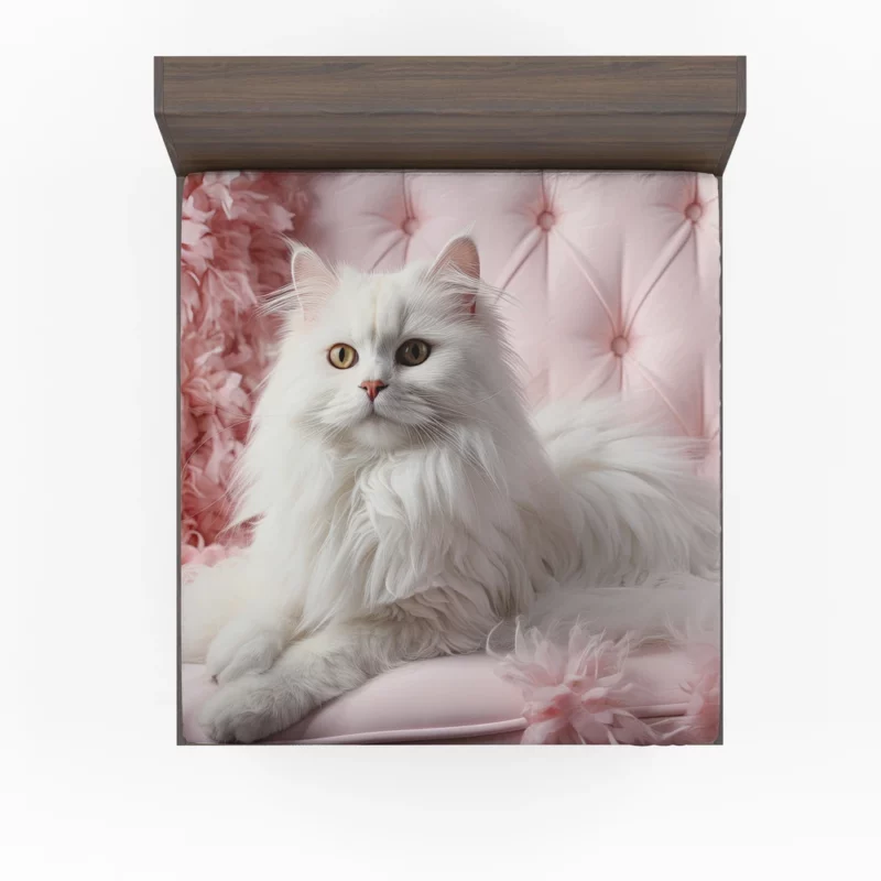 Regal Persian Cat Portrait Fitted Sheet