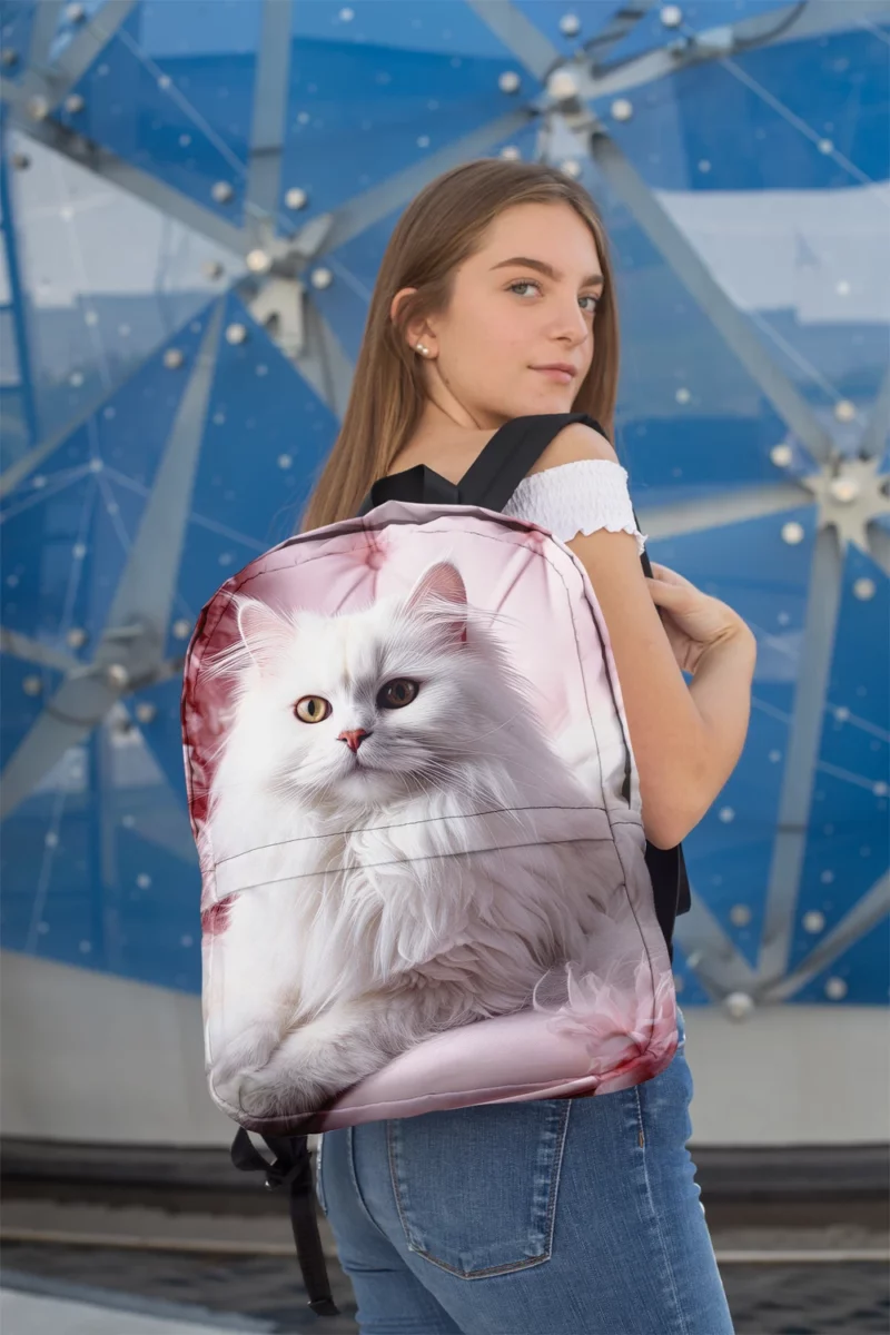 Regal Persian Cat Portrait Minimalist Backpack 2