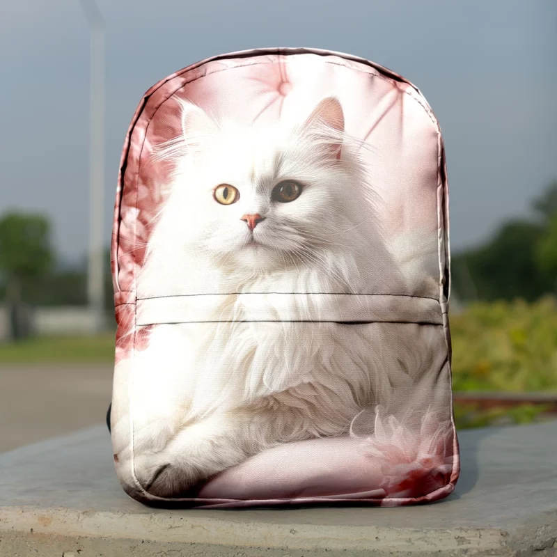 Regal Persian Cat Portrait Minimalist Backpack