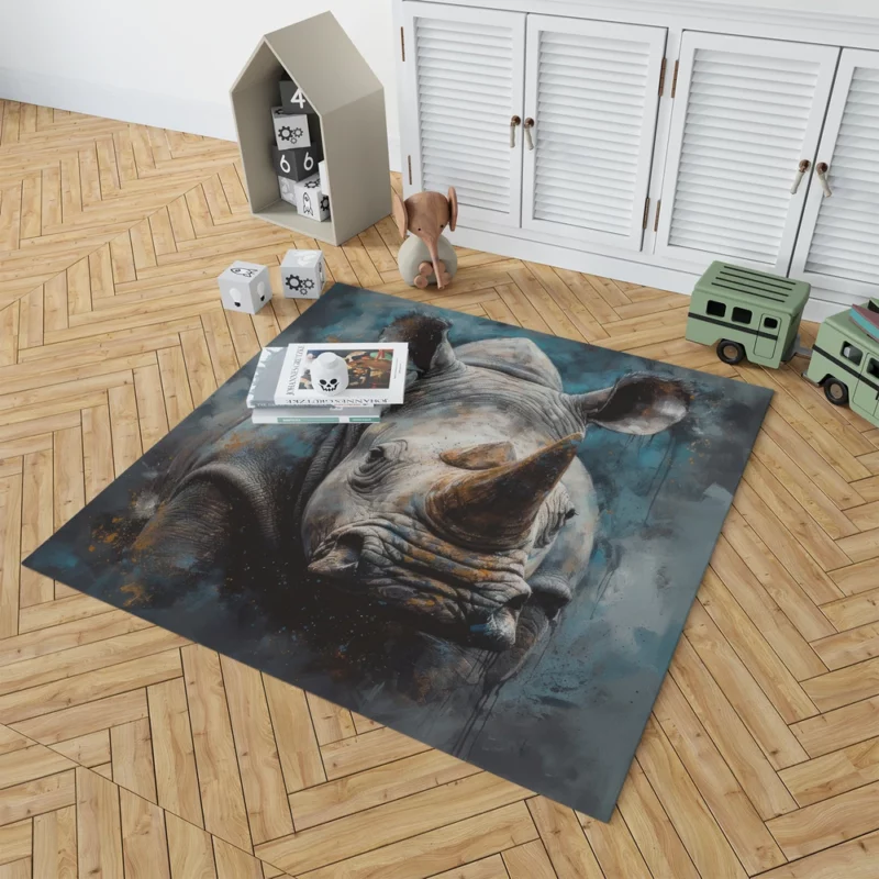 Rhino Photography Rug 1