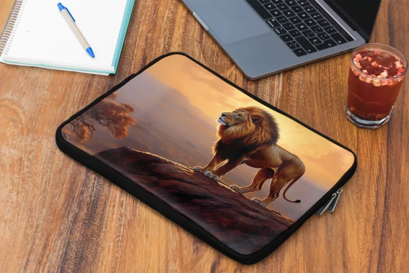 Roaring Lion at Sunset Laptop Sleeve 2