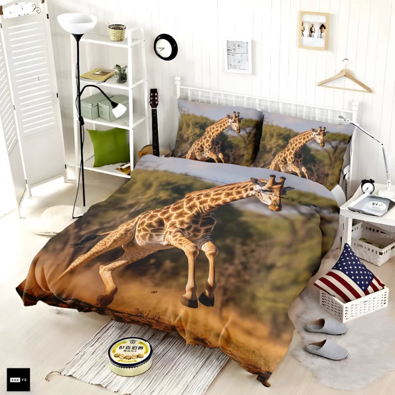 Running Giraffe Bedding Set