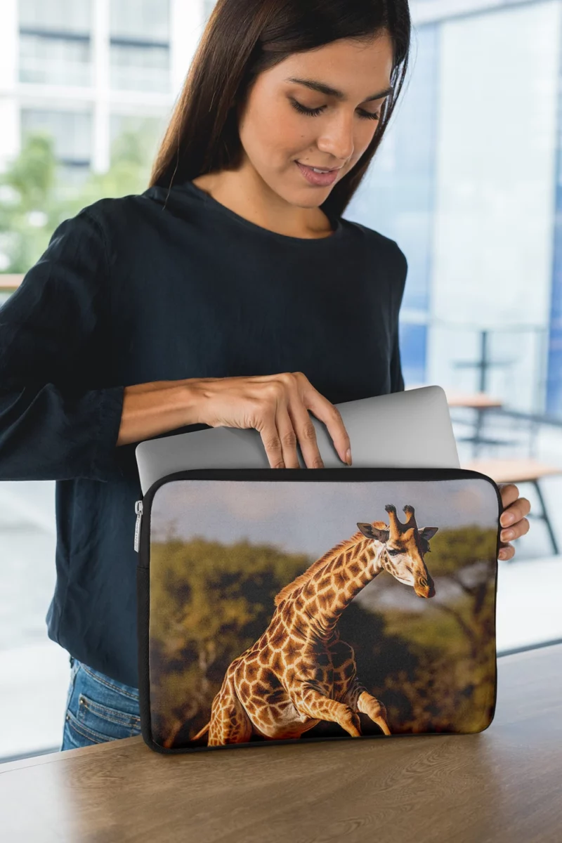 Running Giraffe Laptop Sleeve 1