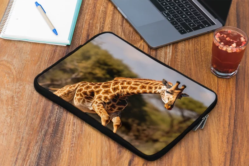 Running Giraffe Laptop Sleeve 2