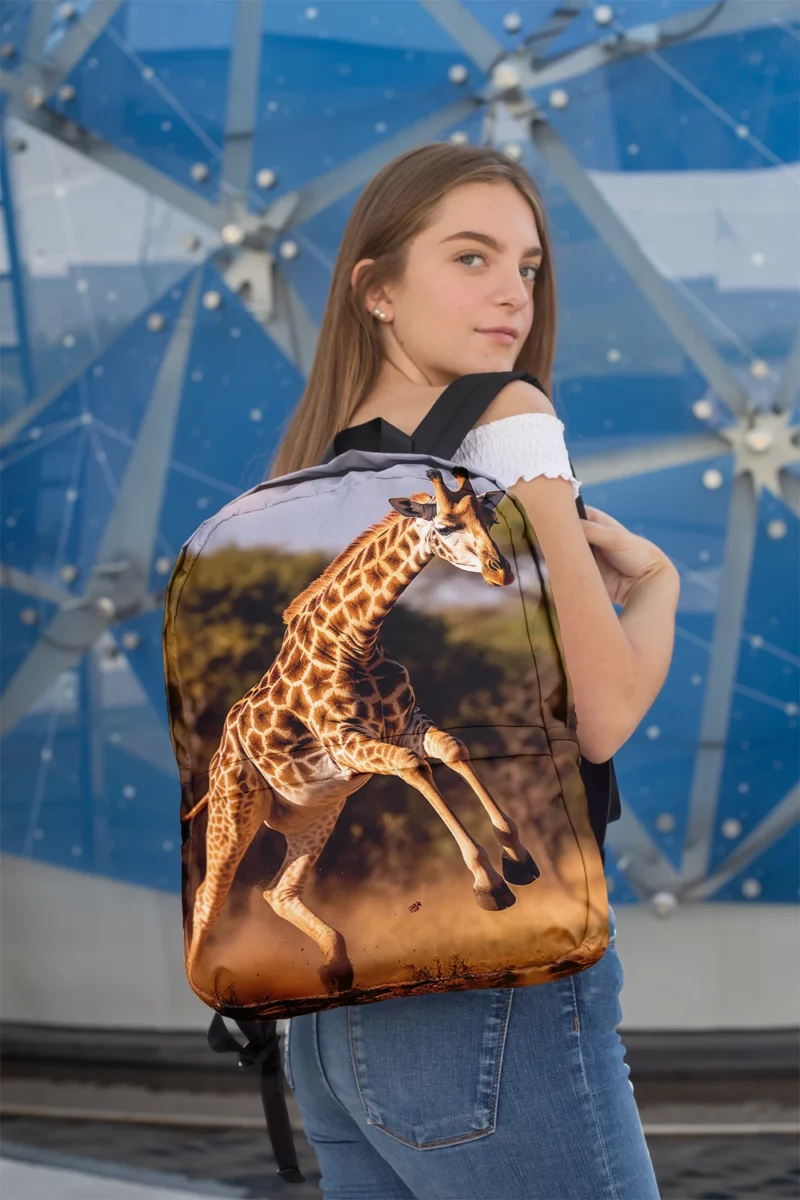 Running Giraffe Minimalist Backpack 2