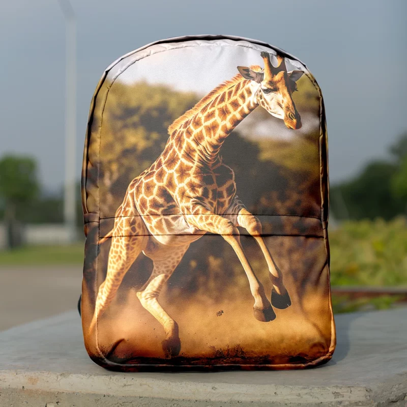 Running Giraffe Minimalist Backpack