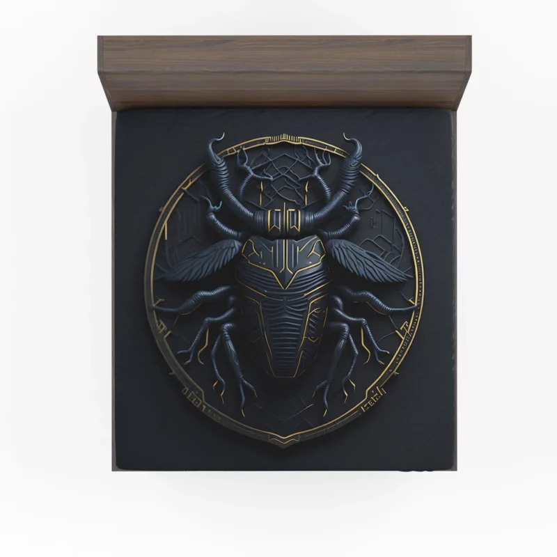 Scarab Cryptocurrency Logo Fitted Sheet