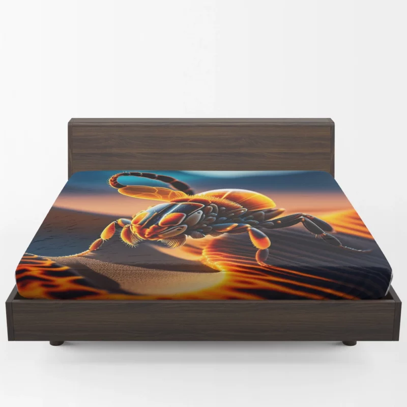 Scorpion in the Desert Fitted Sheet 1