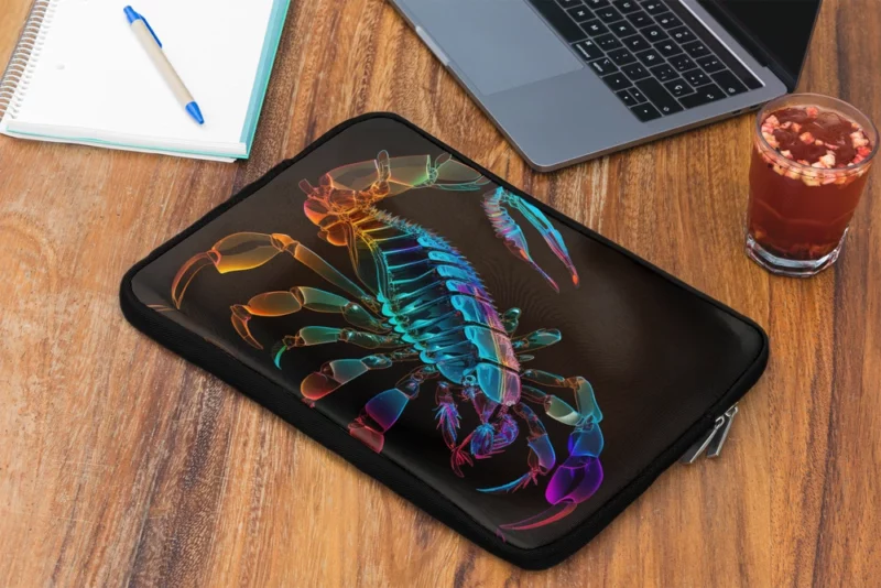 Scorpion on Dark Background Laptop Sleeve 2