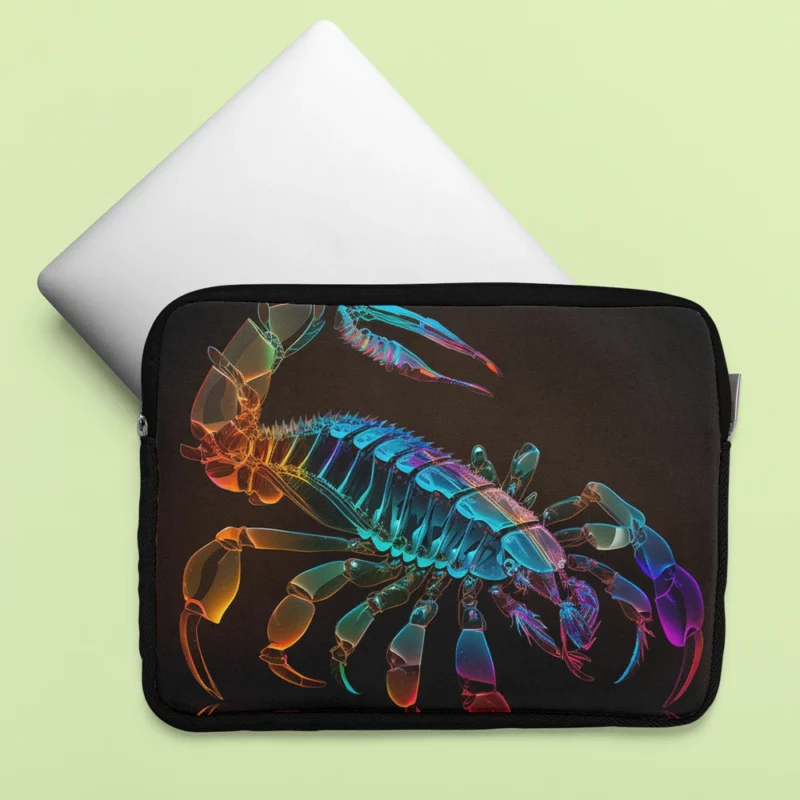 Scorpion on Dark Background Laptop Sleeve