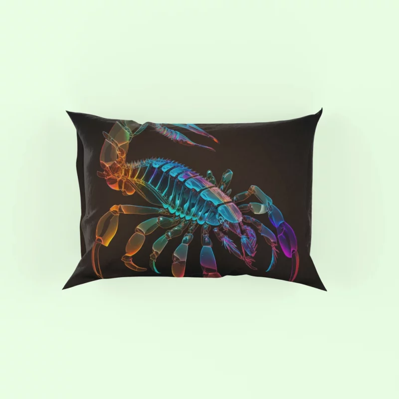 Scorpion on Dark Background Pillow Case