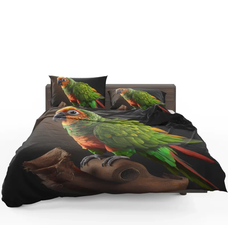 Screaming Sun Conures Nature Palette Bedding Set 1