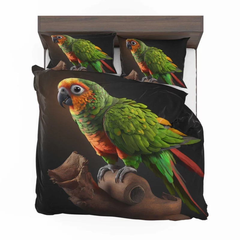 Screaming Sun Conures Nature Palette Bedding Set 2