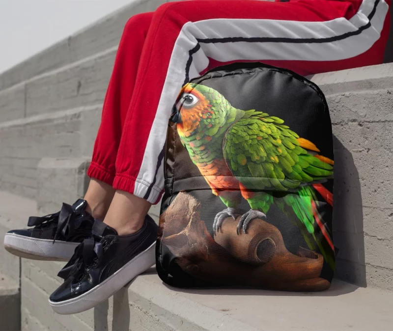 Screaming Sun Conures Nature Palette Minimalist Backpack 1