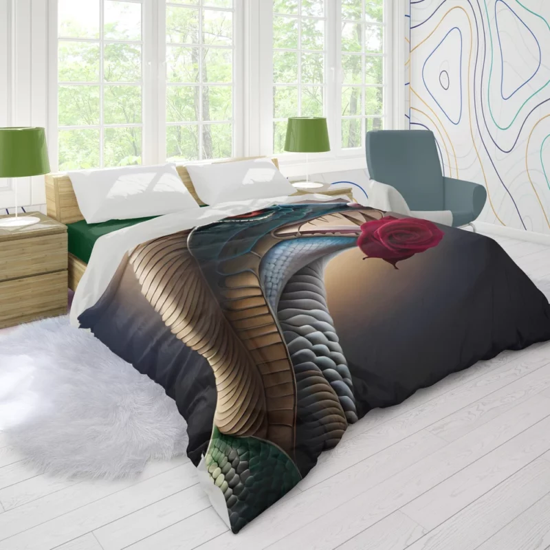 Serpent and Rose Duvet Cover